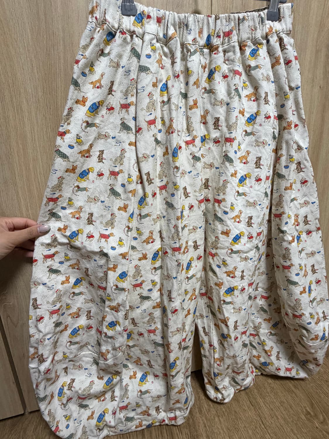 강아지파티 벌룬핏 팬츠 하구미 모리걸 스즈코 상품이미지2