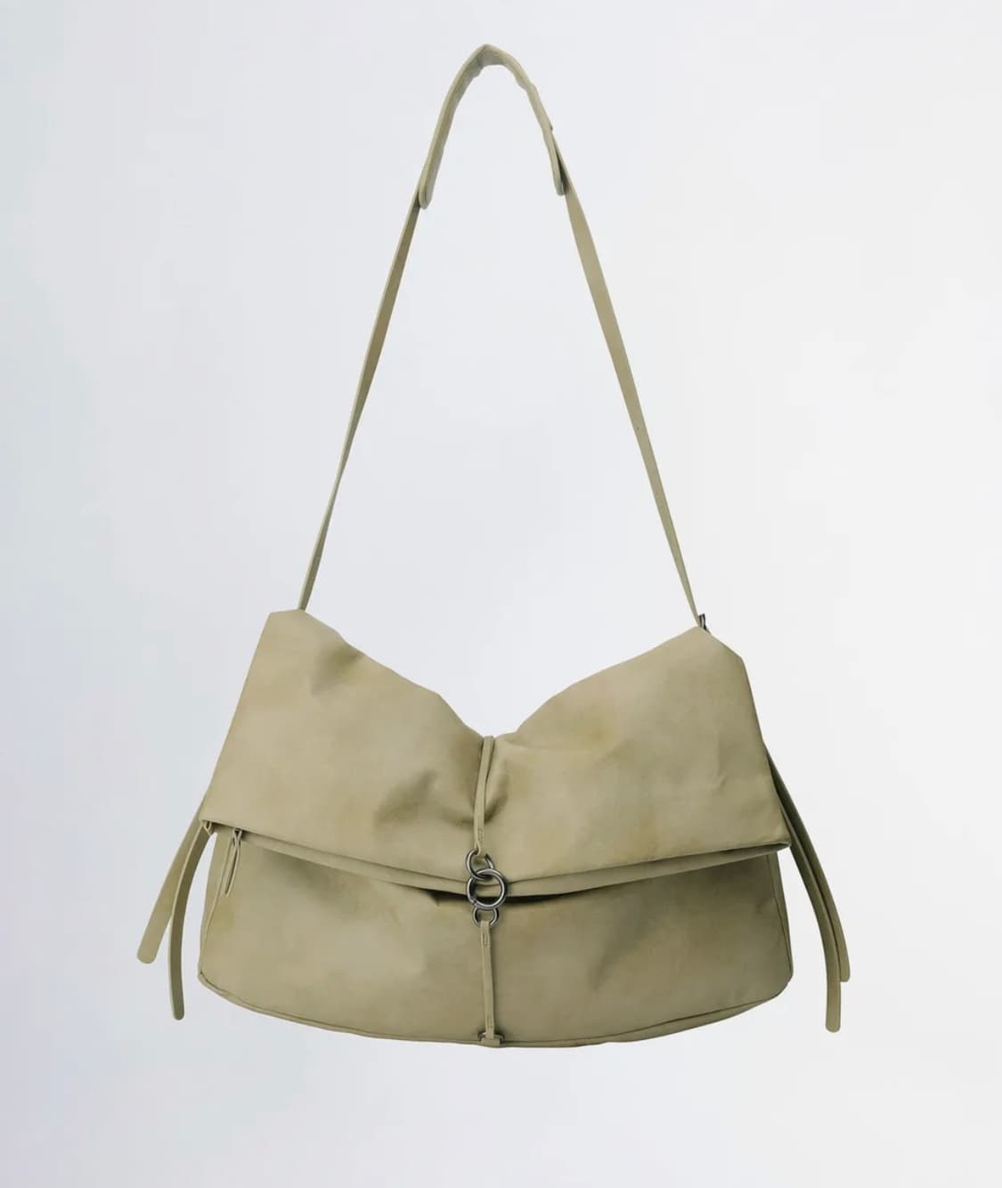Folded Slouchy Bag Dirty Green 상품이미지2