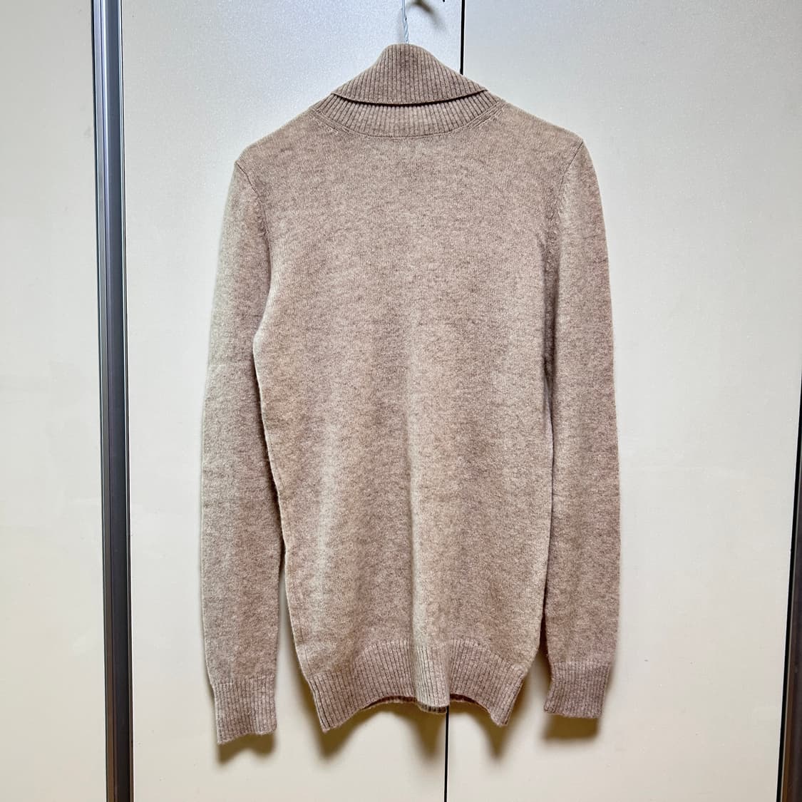 에잇세컨즈 캐시미어 100% 터틀넥 니트 베이지 M 상품이미지2