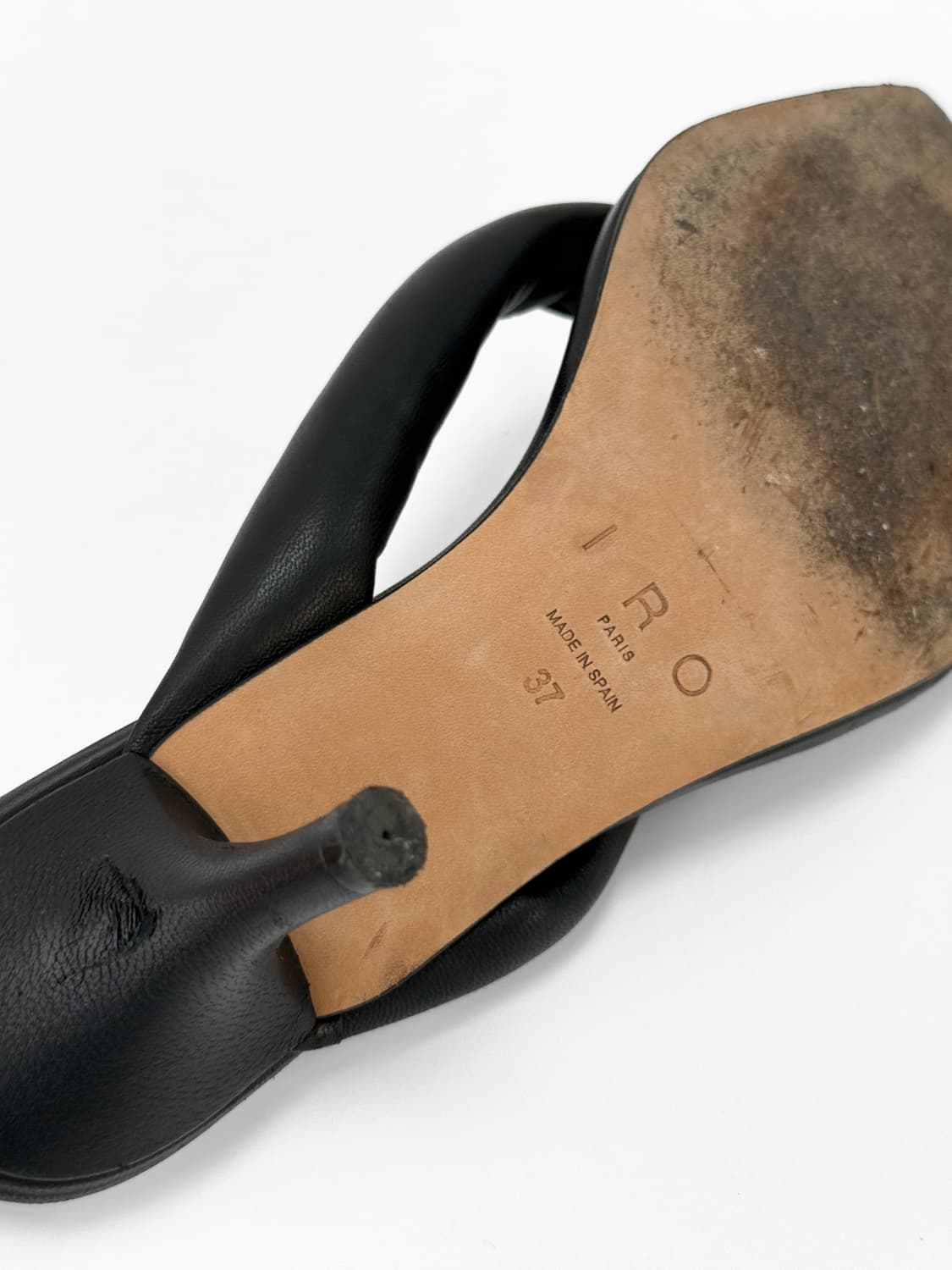 IRO Padded Leather Flip-Flop Heels 상품이미지9