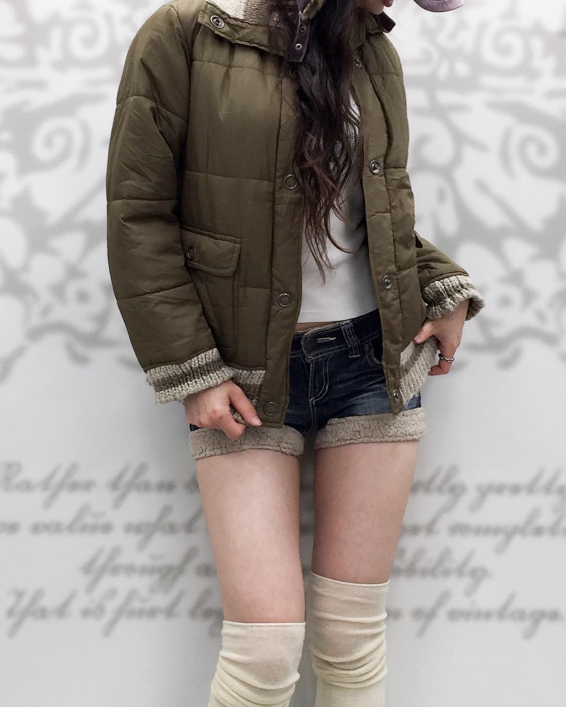 Y2K Khaki padding 상품이미지7