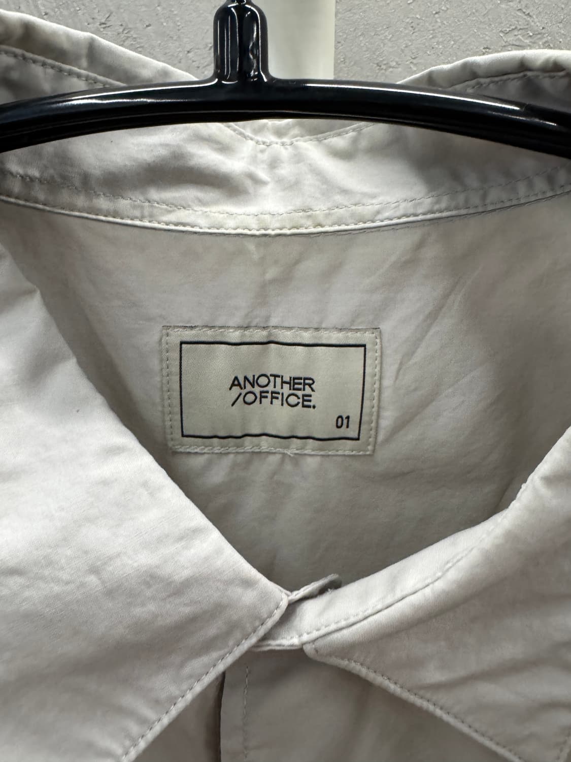 어나더 오피스 포켓 반팔 셔츠 그레이 1 상품이미지3