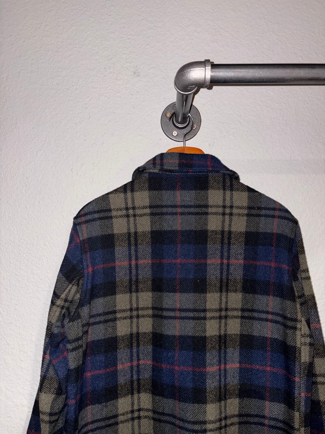 JohnsonWoolenMill 체크 모직 자켓 상품이미지7