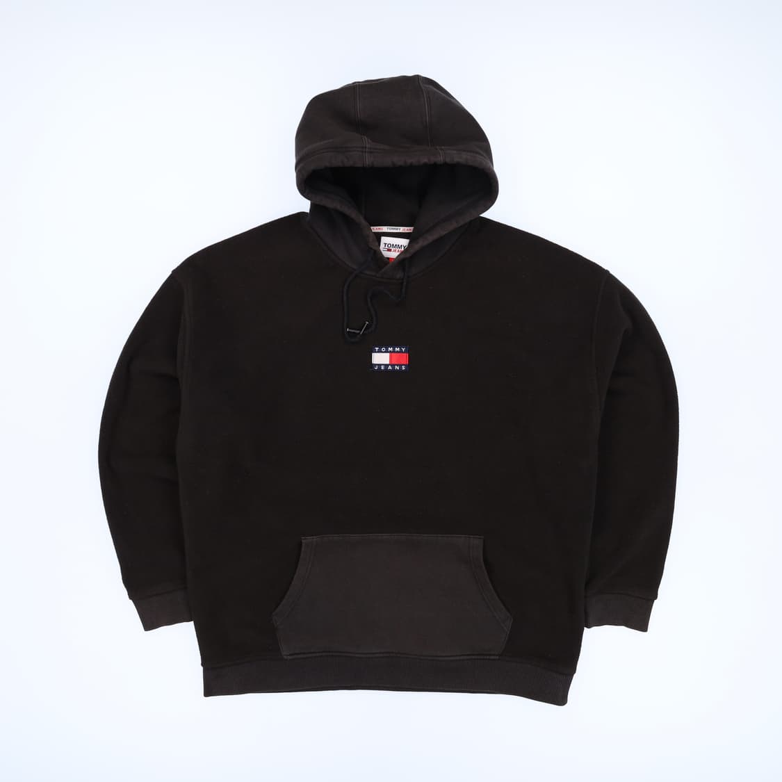 [L] 타미힐피거 진스 빈티지 센터로고 플리스 기모 후드티 3847 상품이미지1