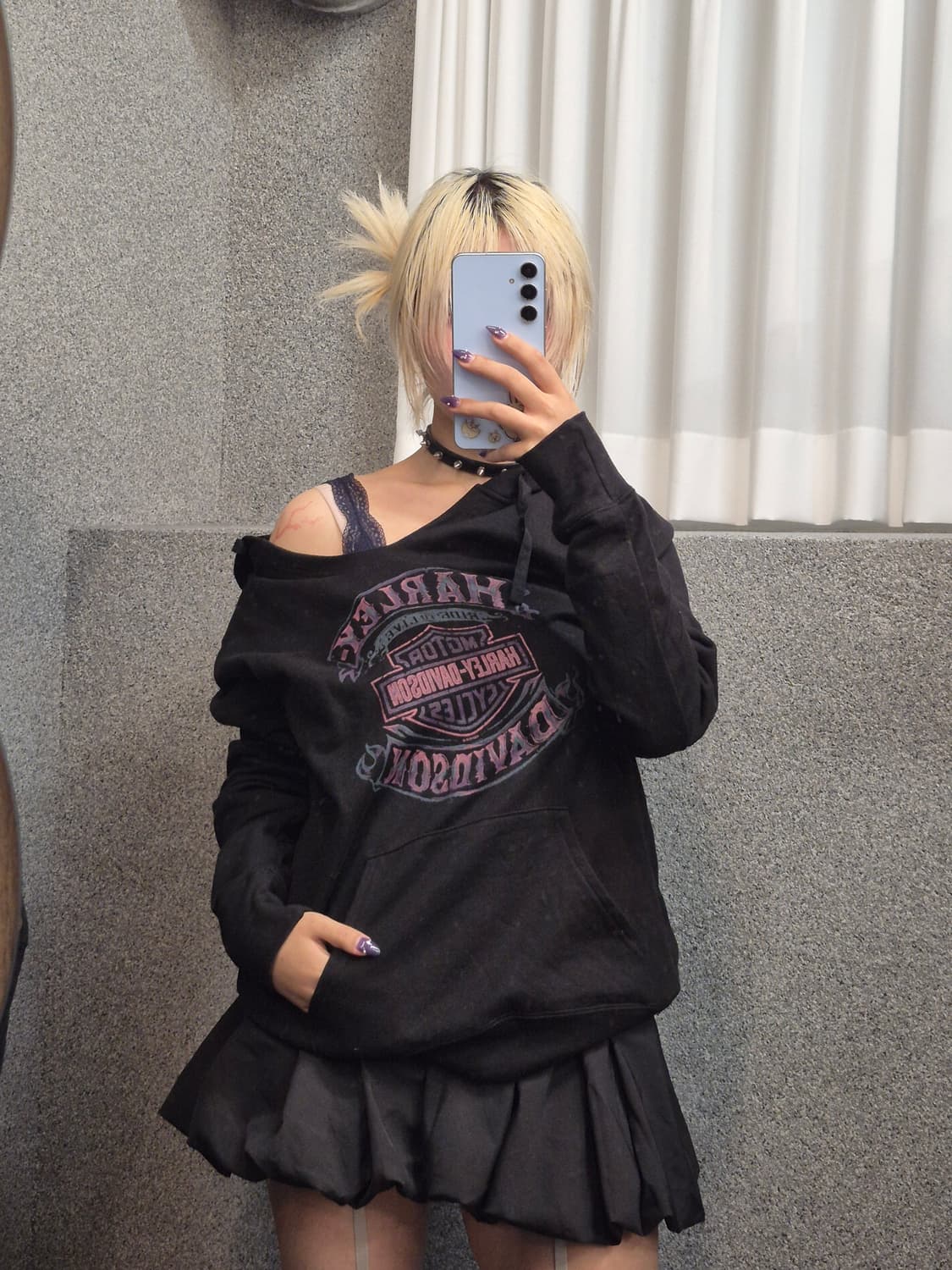 HARLEY DAVIDSON v-neck hoodie 상품이미지1
