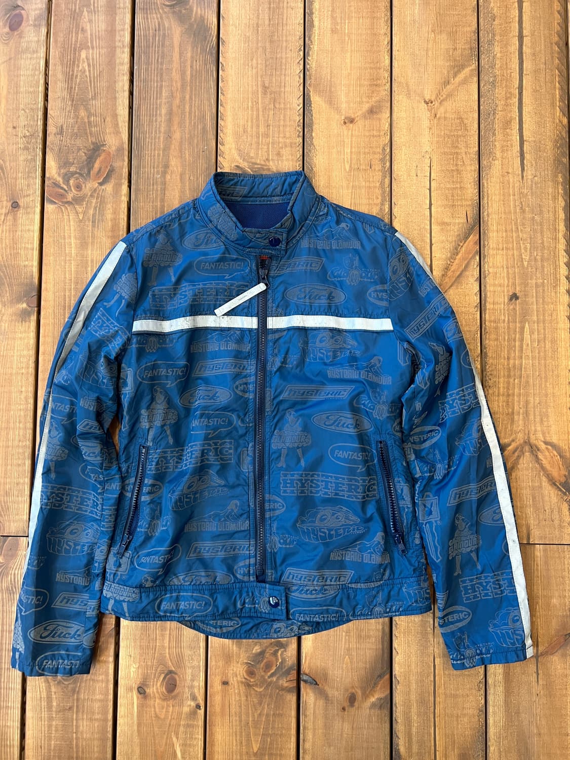 히스테릭글래머 블루 프린팅 바람막이 상품이미지6