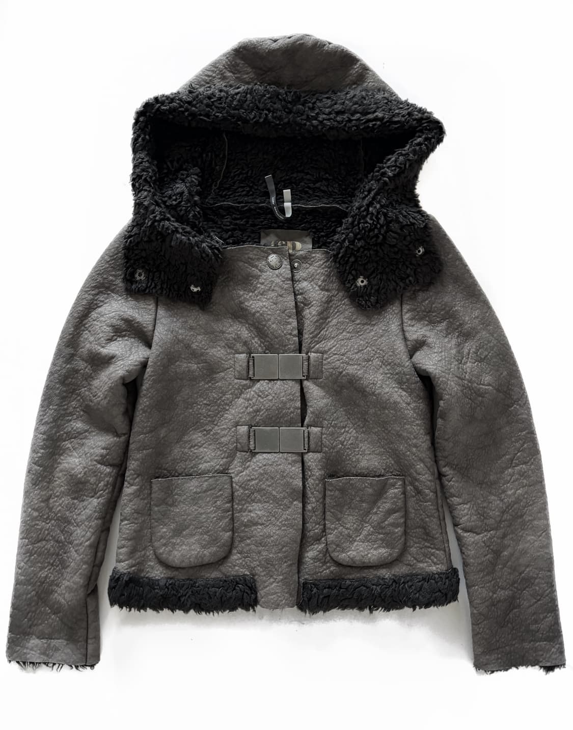 Cop copine 버클 후드 무스탕 상품이미지1