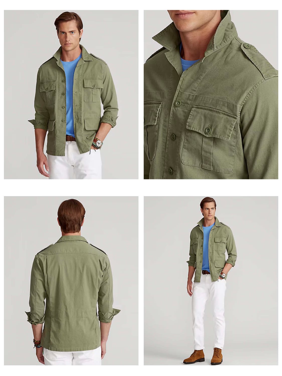 폴로 랄프로렌 도비 유틸리티 썬페이딩 사파리 자켓 상품이미지4