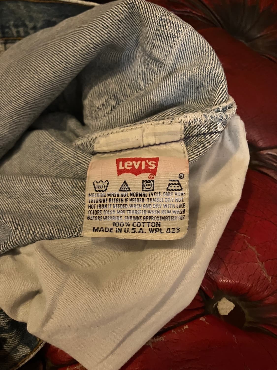 90s USA 빈티지 리바이스 501xx 0000 데님 팬츠 상품이미지9