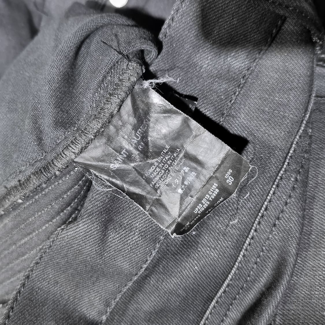 [SAINT LAURENT]LEATHER PANEL JEAN 상품이미지6