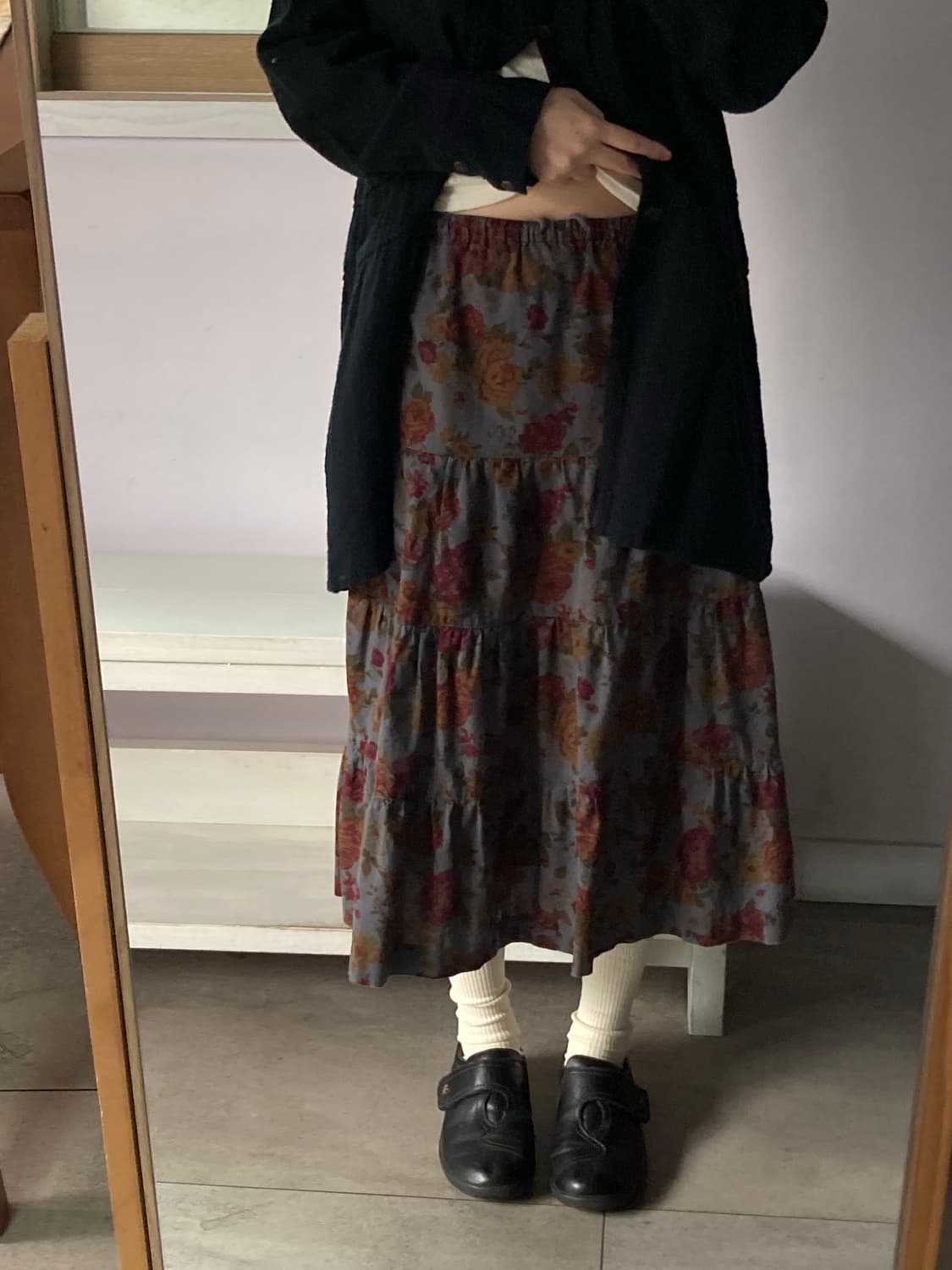 일본빈티지) 로즈 캉캉 스커트 상품이미지3