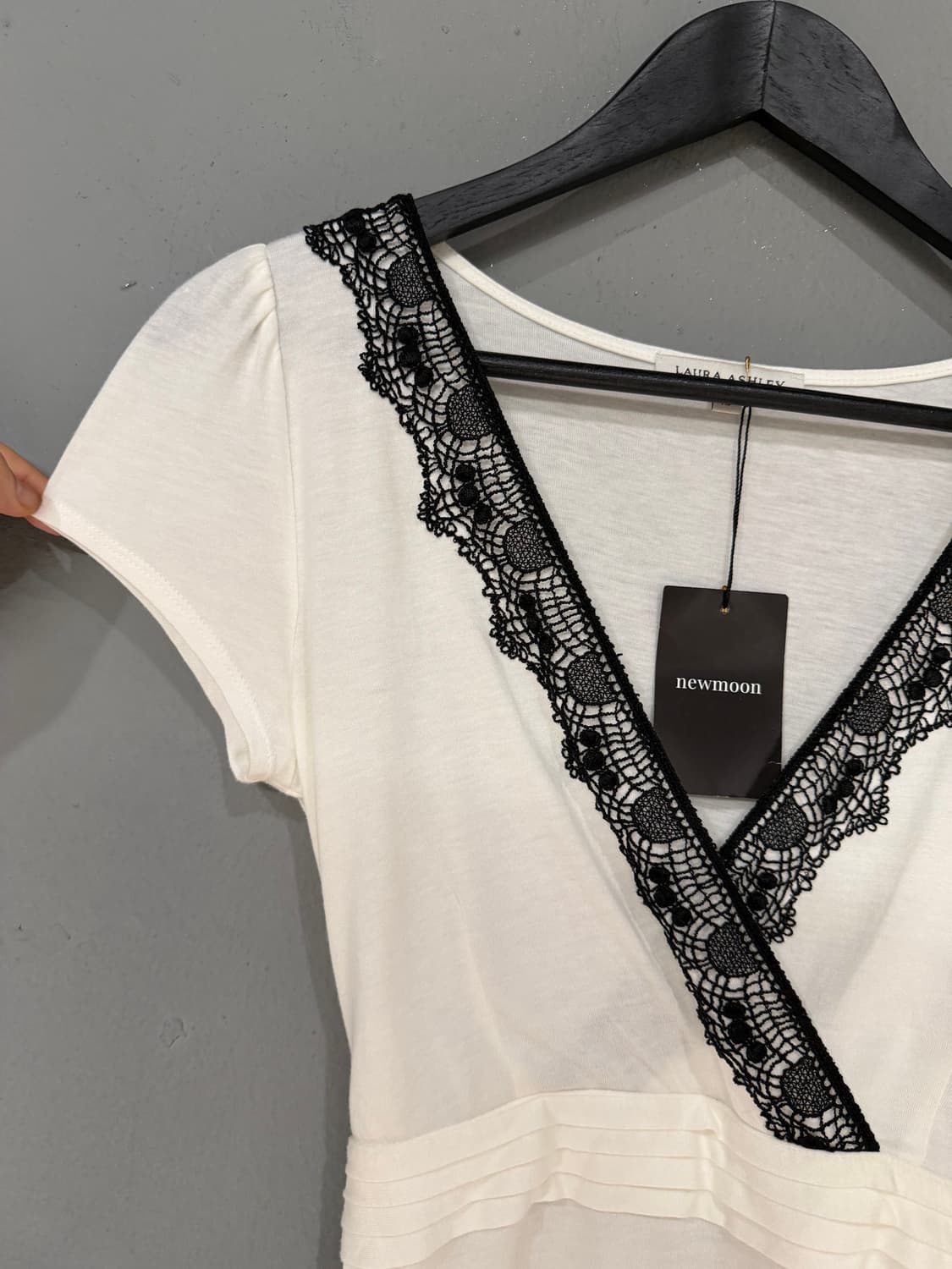 lace line detail wrap design top 상품이미지7