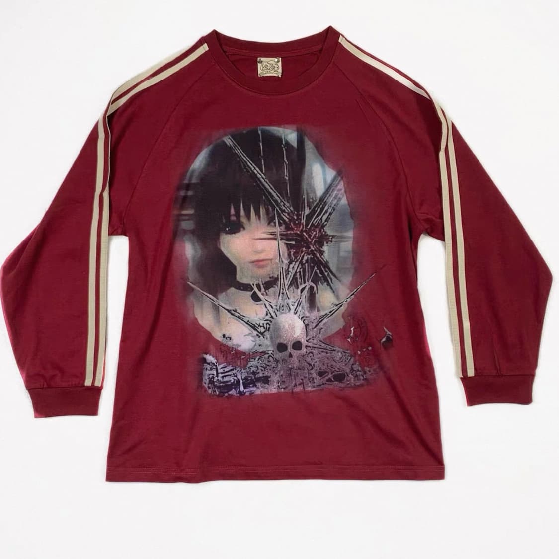 webbar 중국 브랜드 중브 티셔츠 롱슬리브 프린팅 드림코어 긴팔티 상품이미지1