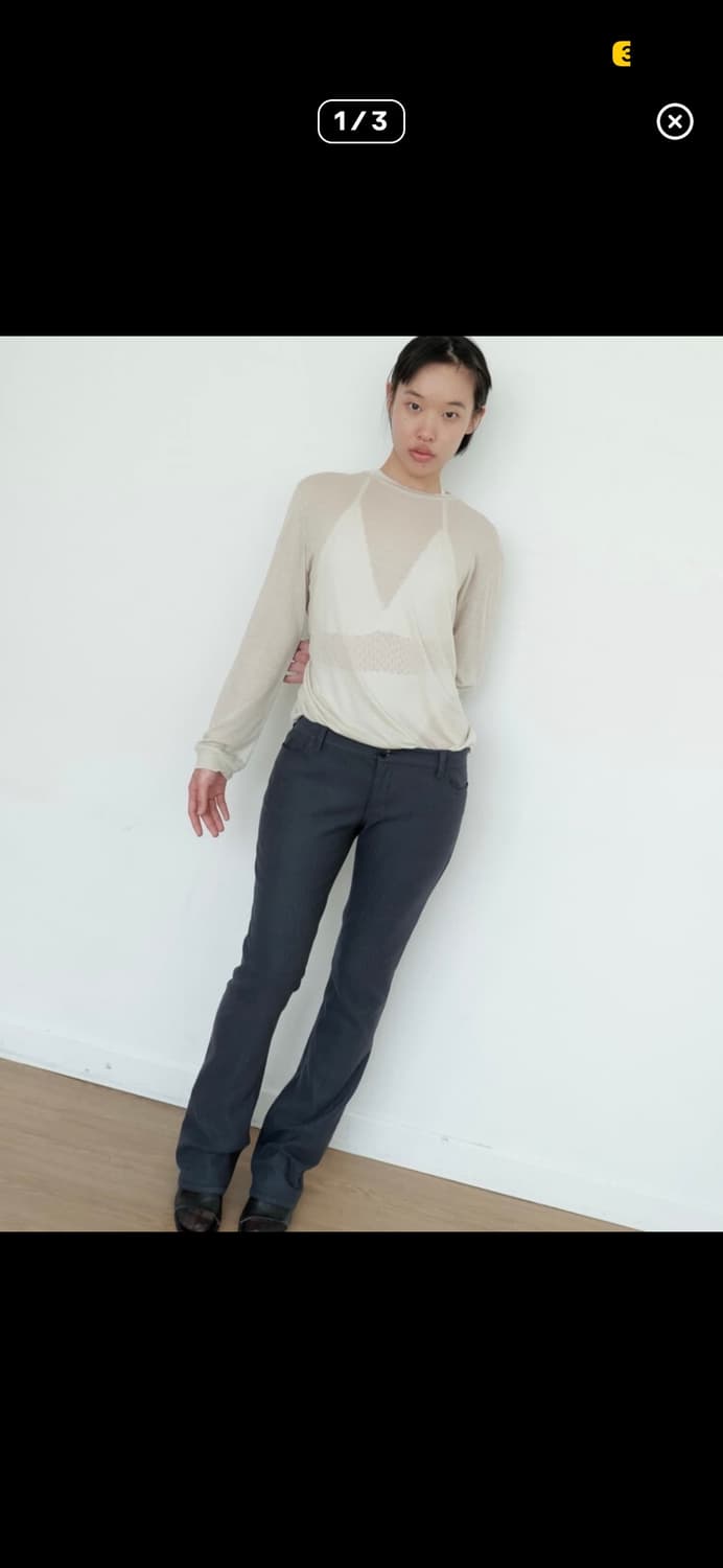 Chiyagi 키야기 팬츠 차콜 구해요 상품이미지1