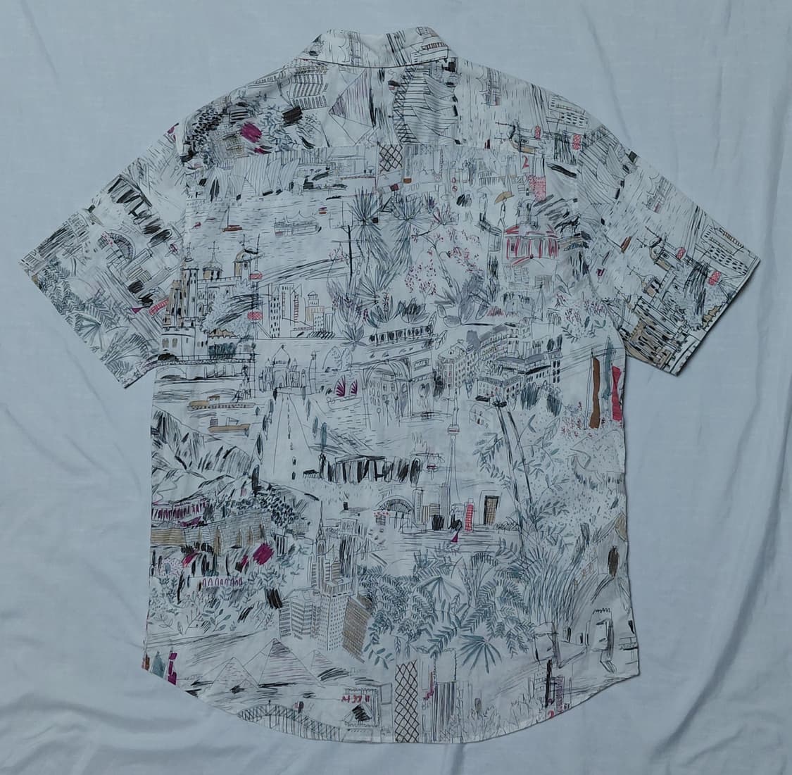 (95) PS Paul Smith 시티 랜드마크 드로잉 셔츠 - 일본산 상품이미지8