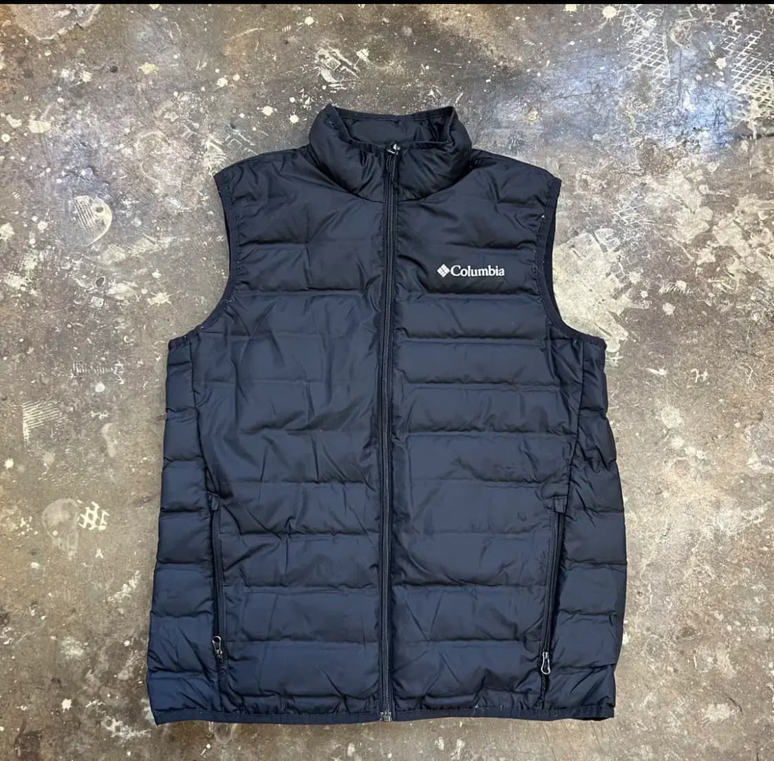 M) 컬럼비아 경량 덕다운 패딩 조끼 콜롬비아 오리털 패딩 조끼 상품이미지1