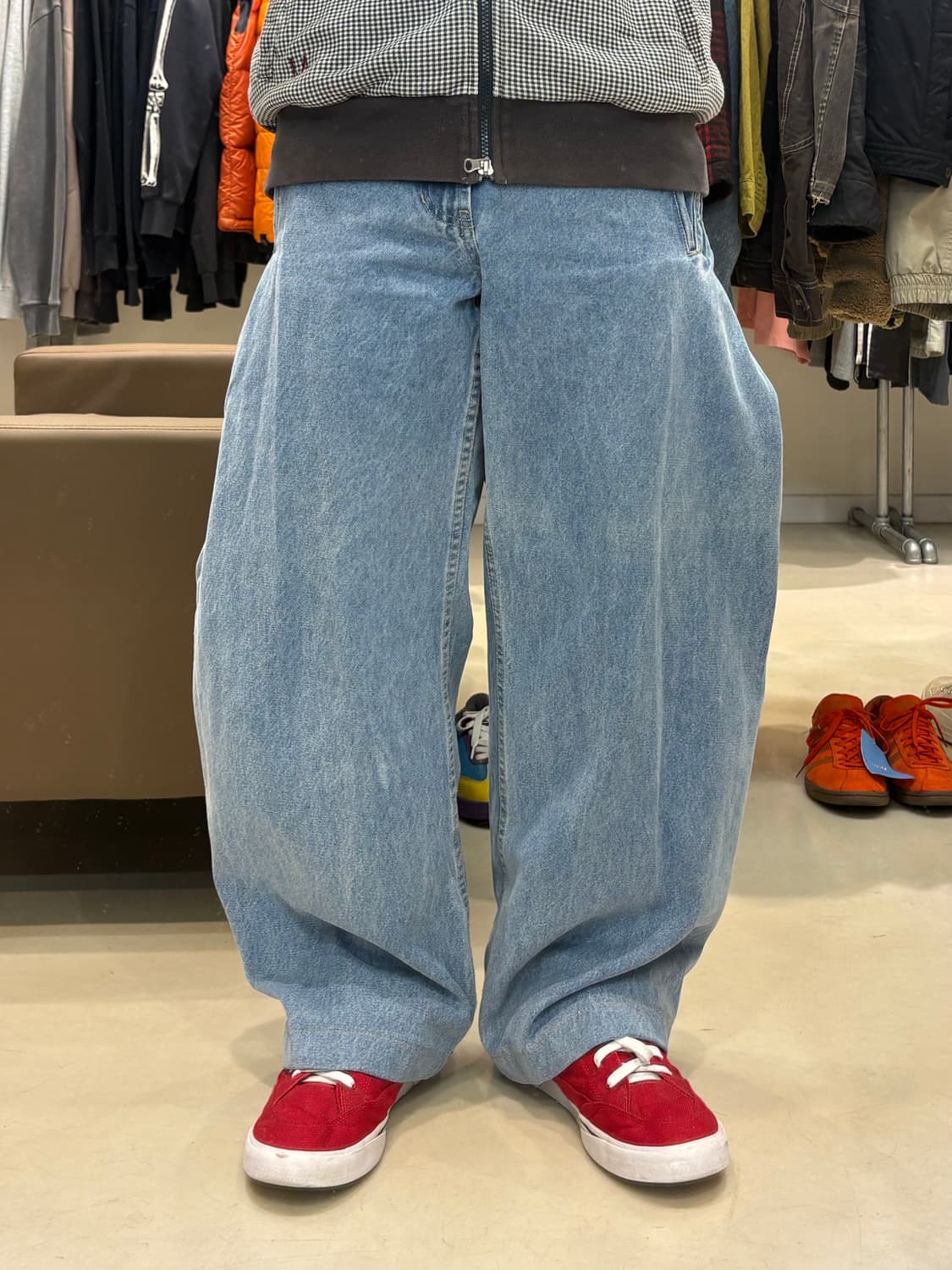 24ss 솔리드옴므 벌룬 데님팬츠 상품이미지8