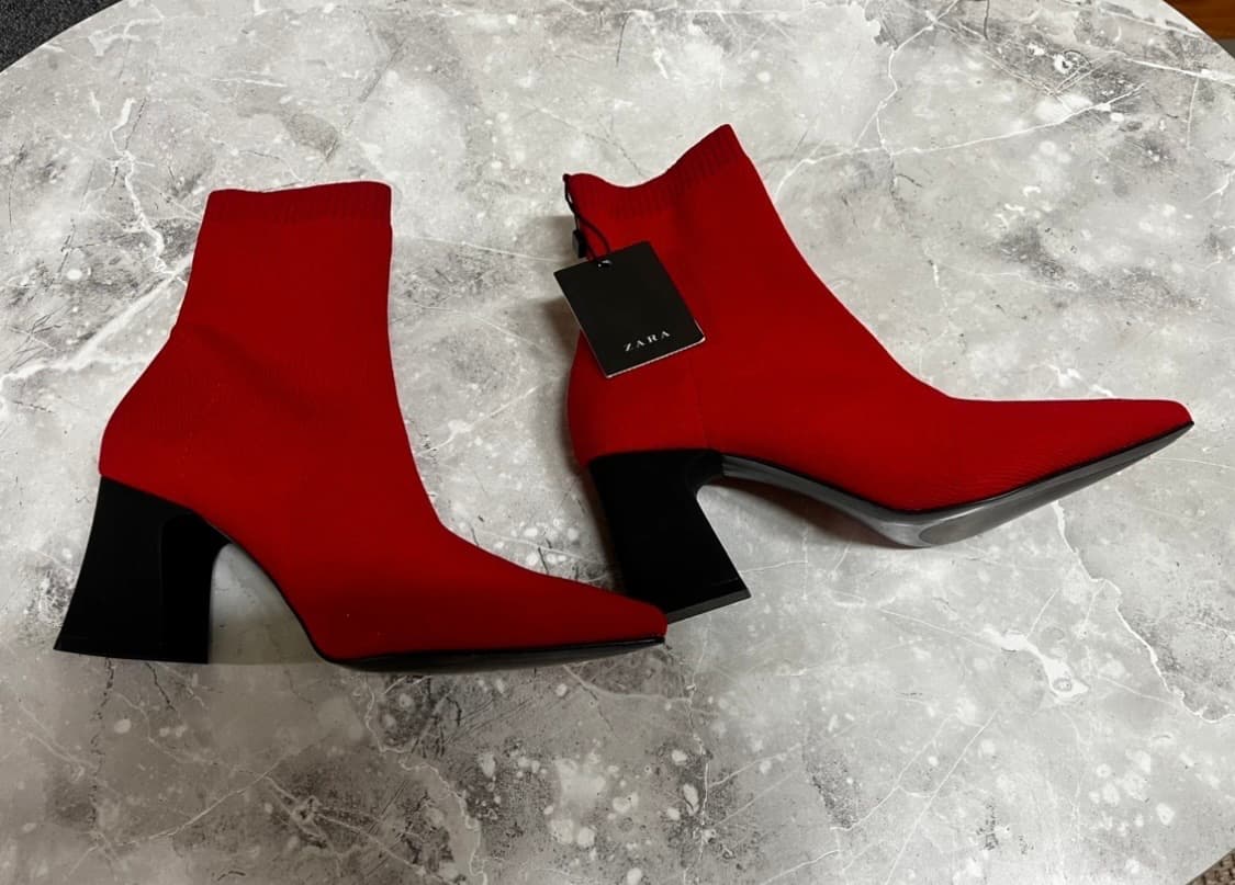 자라 레드 부츠(새상품) 상품이미지4
