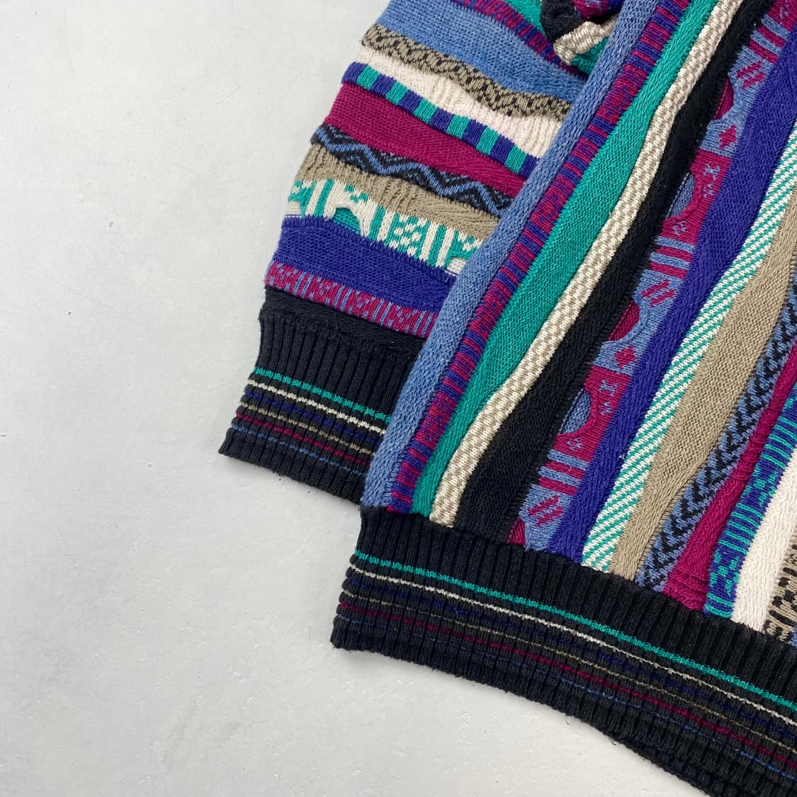 VTG 코튼 케이블 카라 니트 (100) 상품이미지4