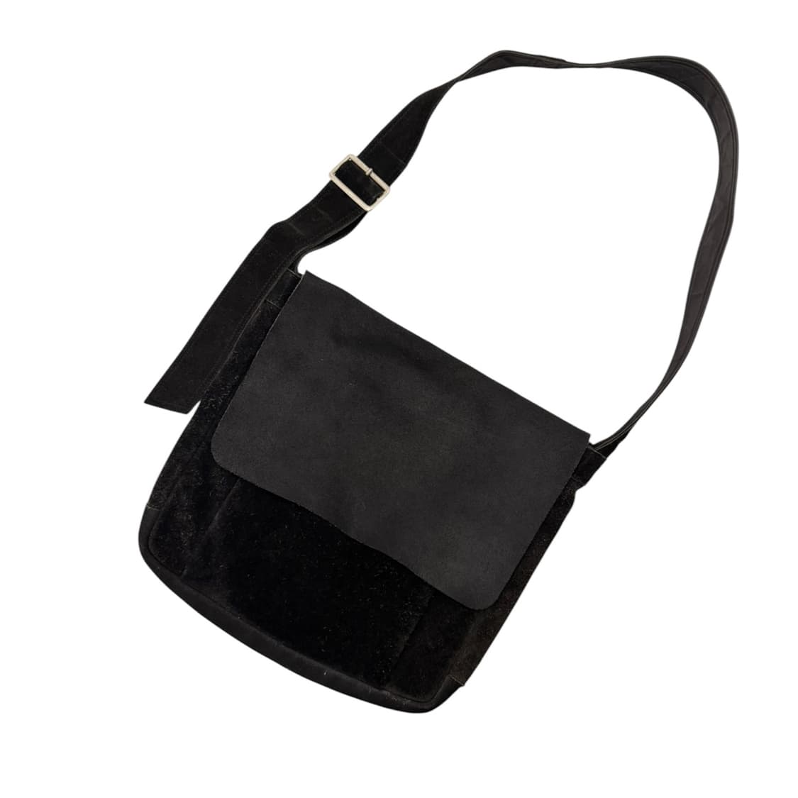 포터 레더 스웨이드 숄더백 블랙 상품이미지1