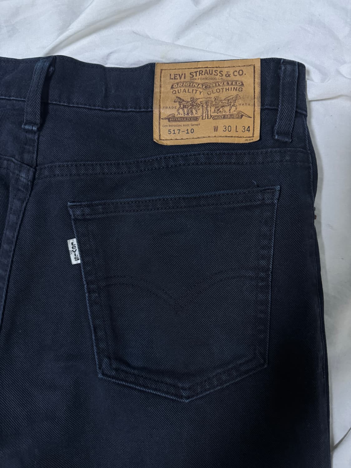 90s 리바이스 517 블랙 부츠컷 팬츠 상품이미지3