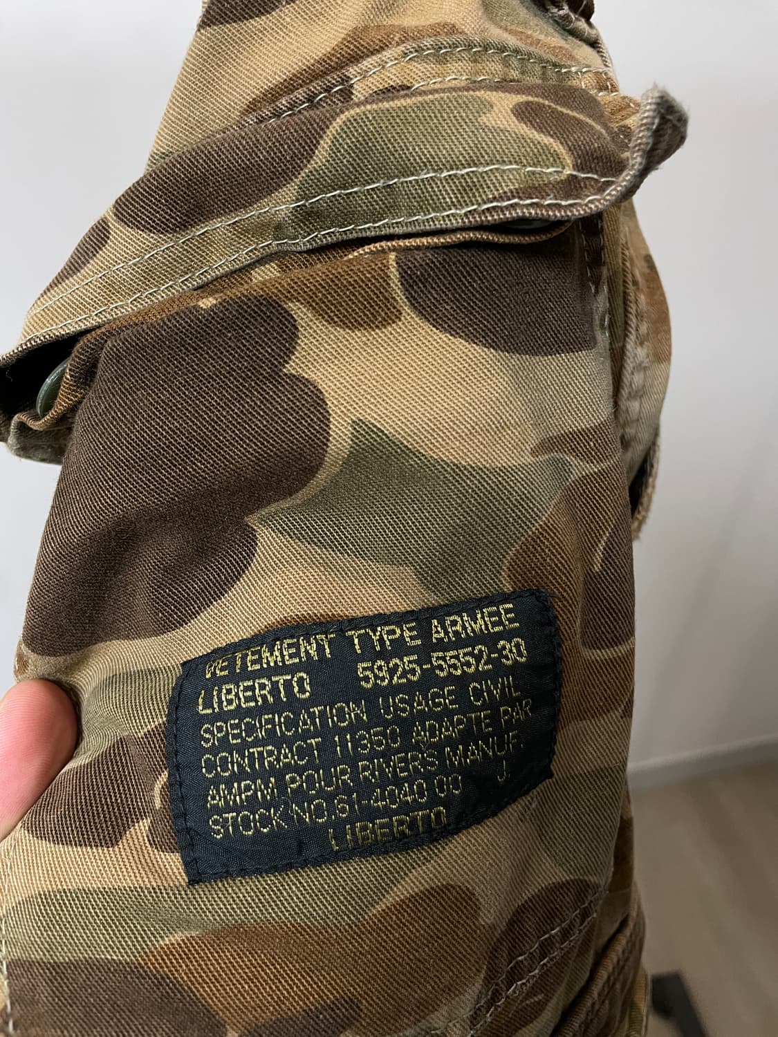 (L) Liberto jpn 덕 카모 밀리터리 헌팅 팬츠 상품이미지8