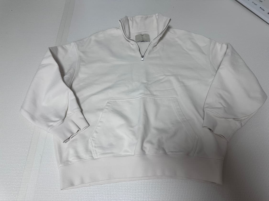 포터리 반집업 화이트 2사이즈 상품이미지1