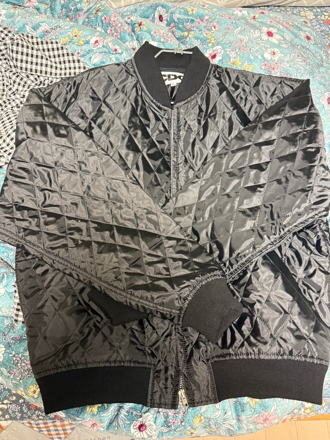 [XL] 꼼데가르송 CDG 퀄티드 블루종 자켓 상품이미지4