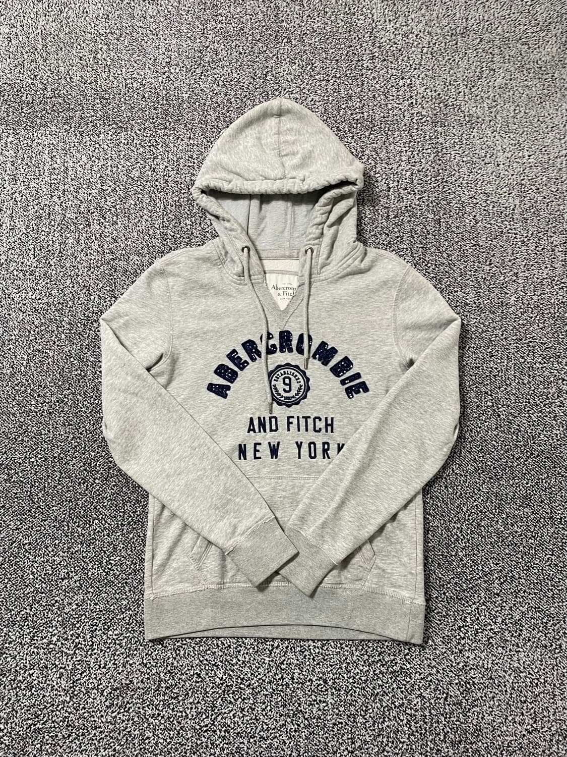 빈티지9. 아베크롬비 y2k 기모 그레이 풀 로고 후디 후드티 상품이미지1