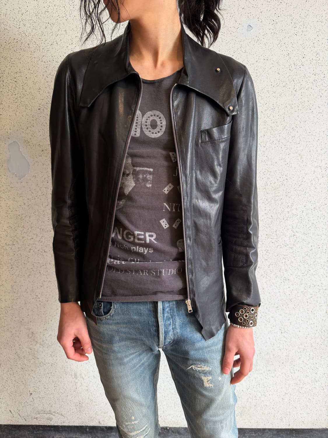 00s paulsmith Cut-Off Lambskin High-Neck 상품이미지1
