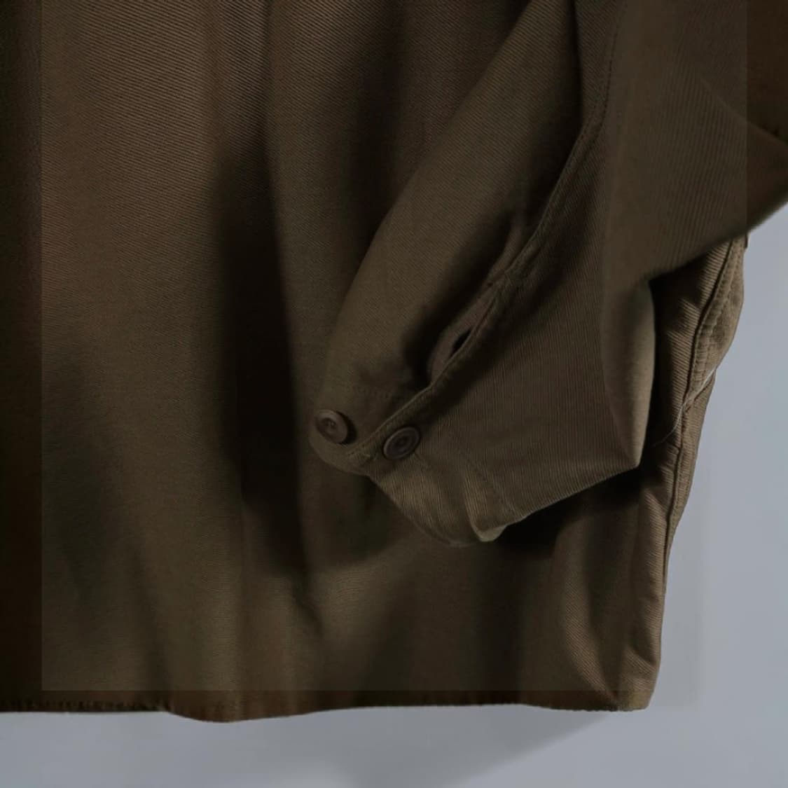 105 Uniqlo 유니클로U 르메르 자켓 카키 브라운 루즈핏 상품이미지3