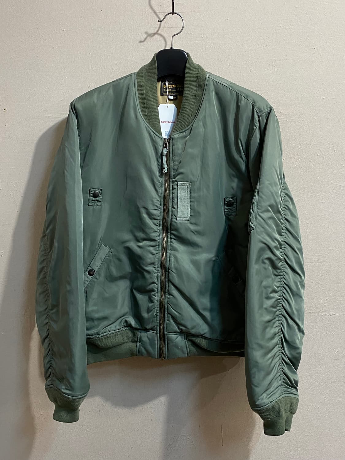 아웃스탠딩 앤 코 그린 MA-1 써마라이트 패딩 자켓 상품이미지1