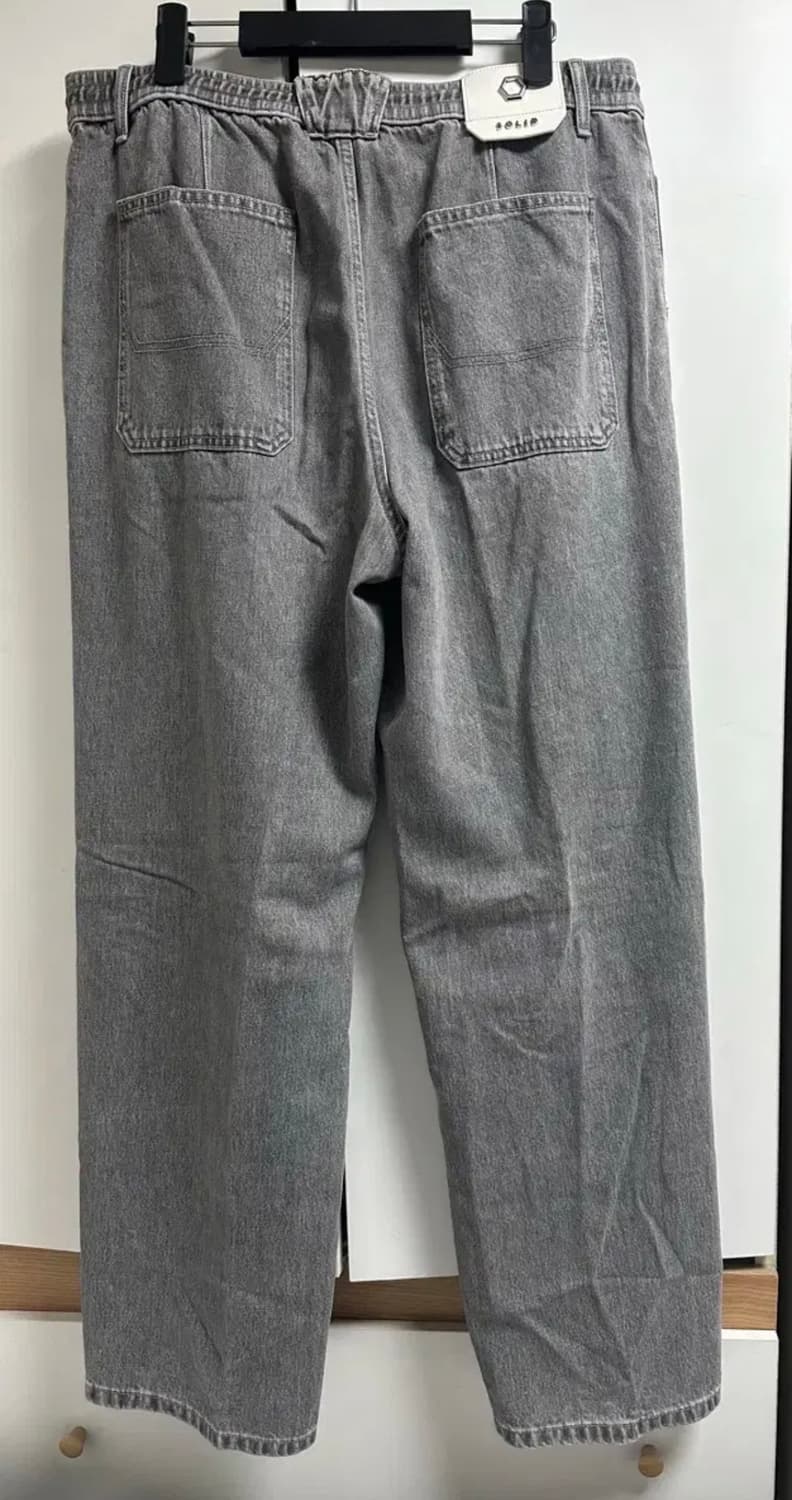[36] 솔리드옴므 23ss 그레이 밴딩 데님 팬츠 상품이미지3