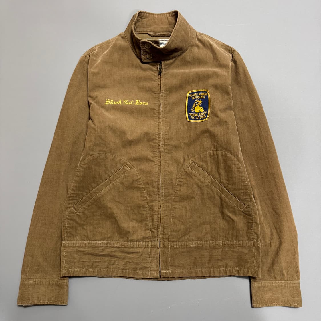 히스테릭글래머 베이지 히스테릭걸 패치로고 후면 자수 코듀로이 블루종 자켓 상품이미지6