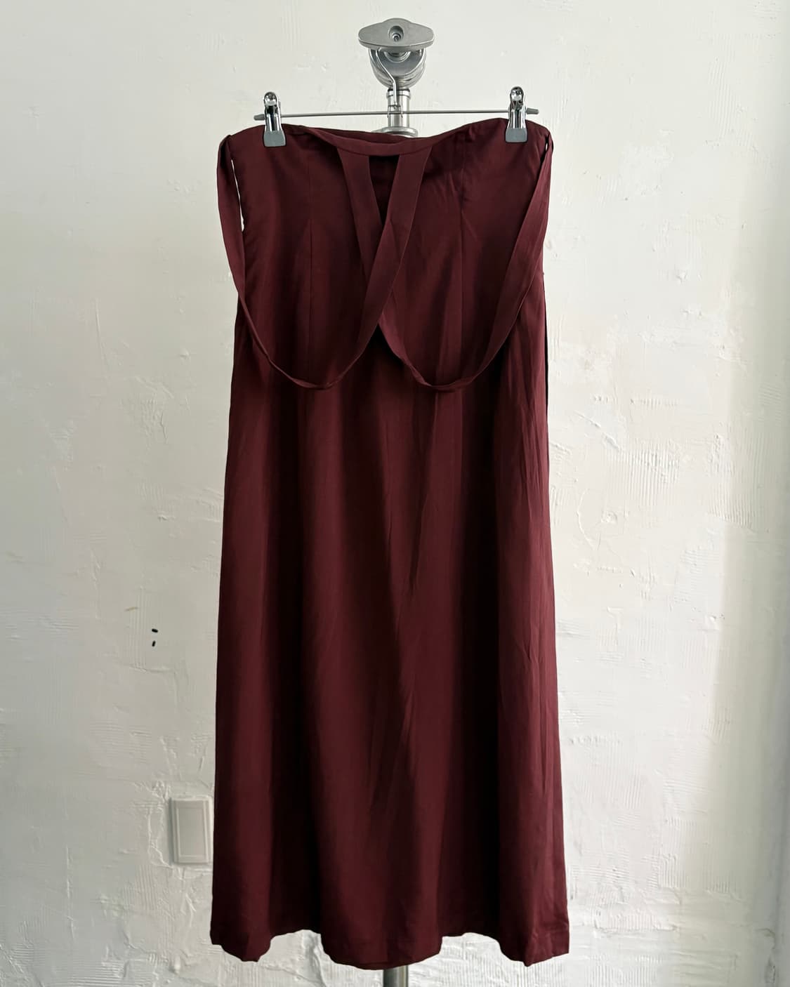 Yohji Yamamoto 요지야마모토 고딕 버건디 롱 스커트 상품이미지7