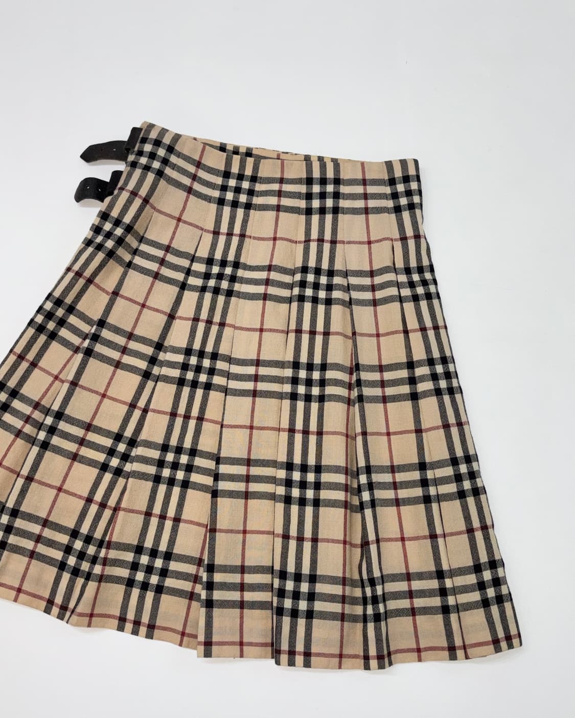 Burberry 버버리 노바체크 울 벨티드 랩 스커트 상품이미지7
