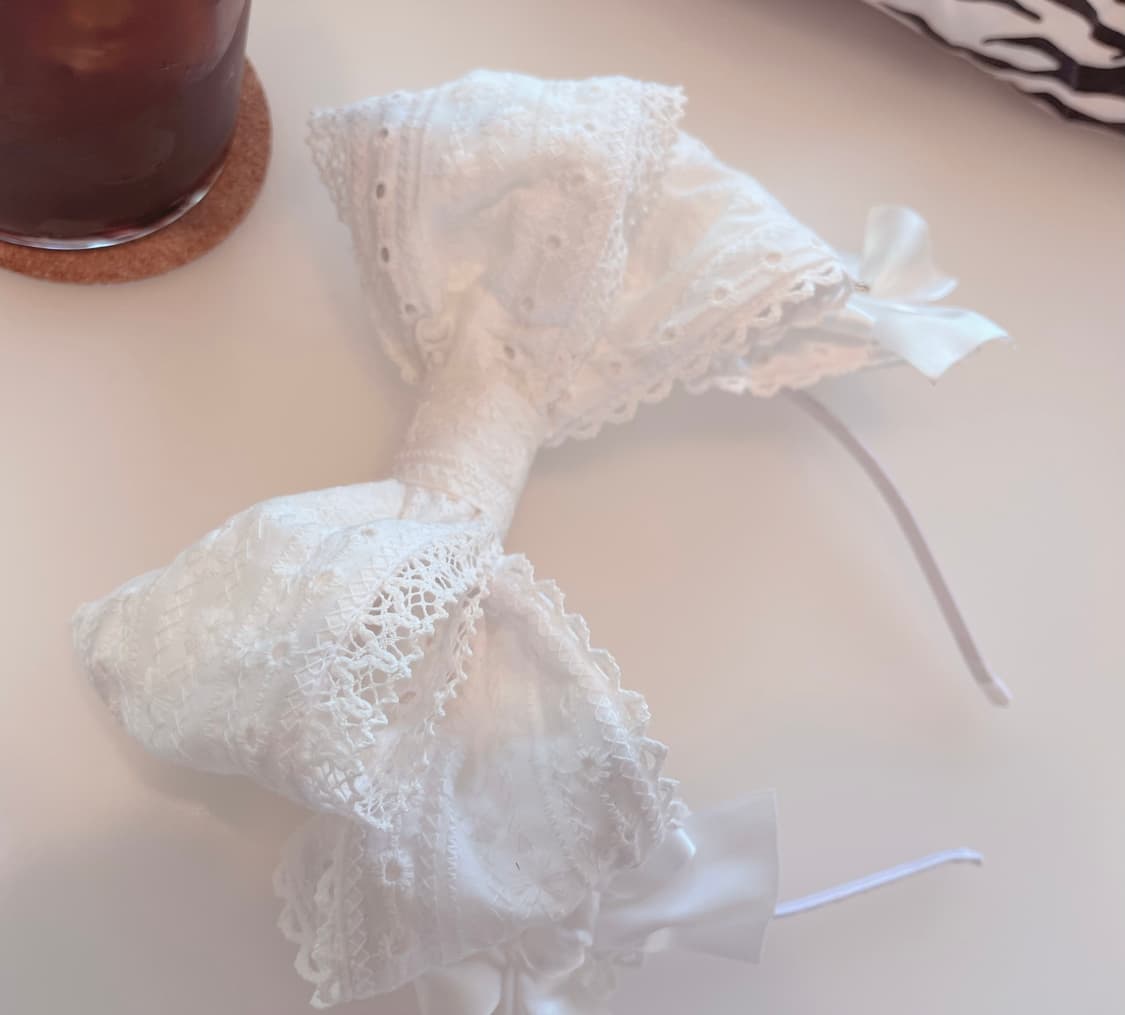 로리타 화이트 와이어 카츄샤 상품이미지7