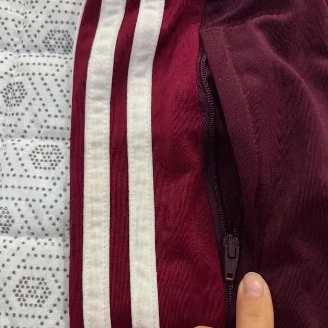 아디다스 버건디 배기 트랙 팬츠 XS 상품이미지6