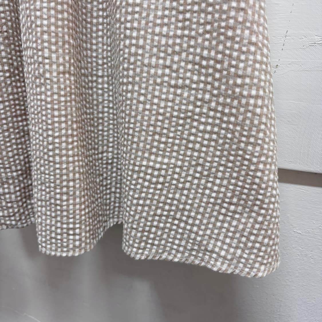 CLASSICAL ELF 체크 시어서커 롱 스커트 JPN 상품이미지3