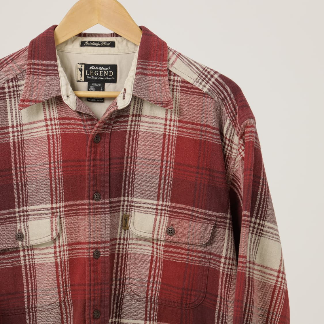 90s 에디바우어 레전드 코튼 플란넬 셔츠 상품이미지1