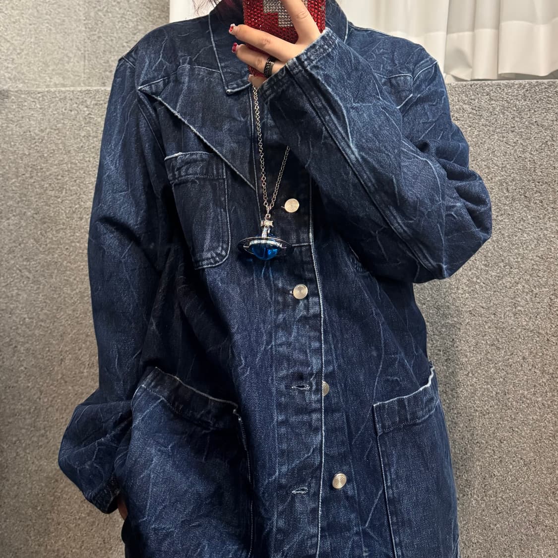 NAMACHEKO detail jean jacket 상품이미지1