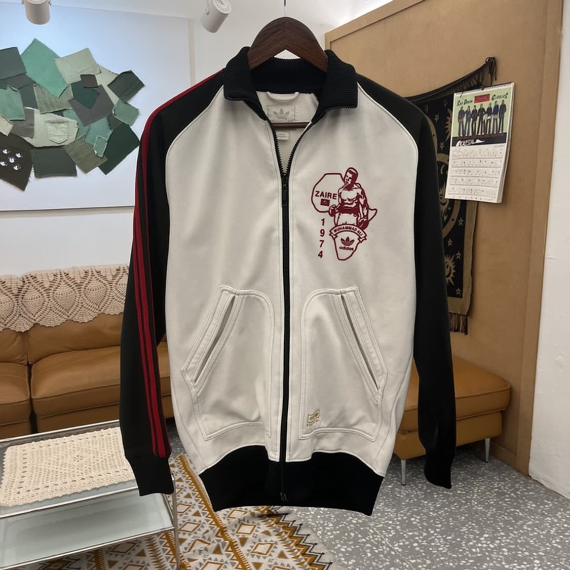 아디다스 희귀 빈티지 무하마드 알리 져지 집업 XS C11019 상품이미지3