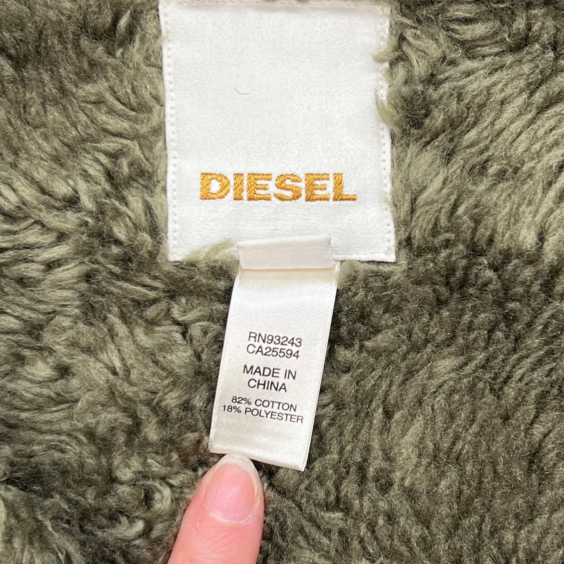 디젤 투포켓 누빔 후드집업 r2526 상품이미지6