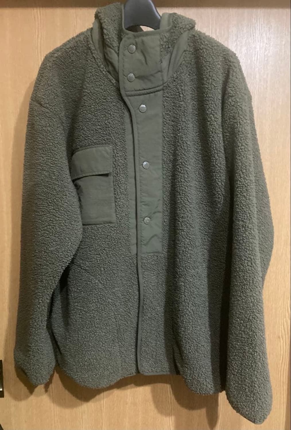 GU × Engineered Garments 보아 플리스 올리브 XL 상품이미지3