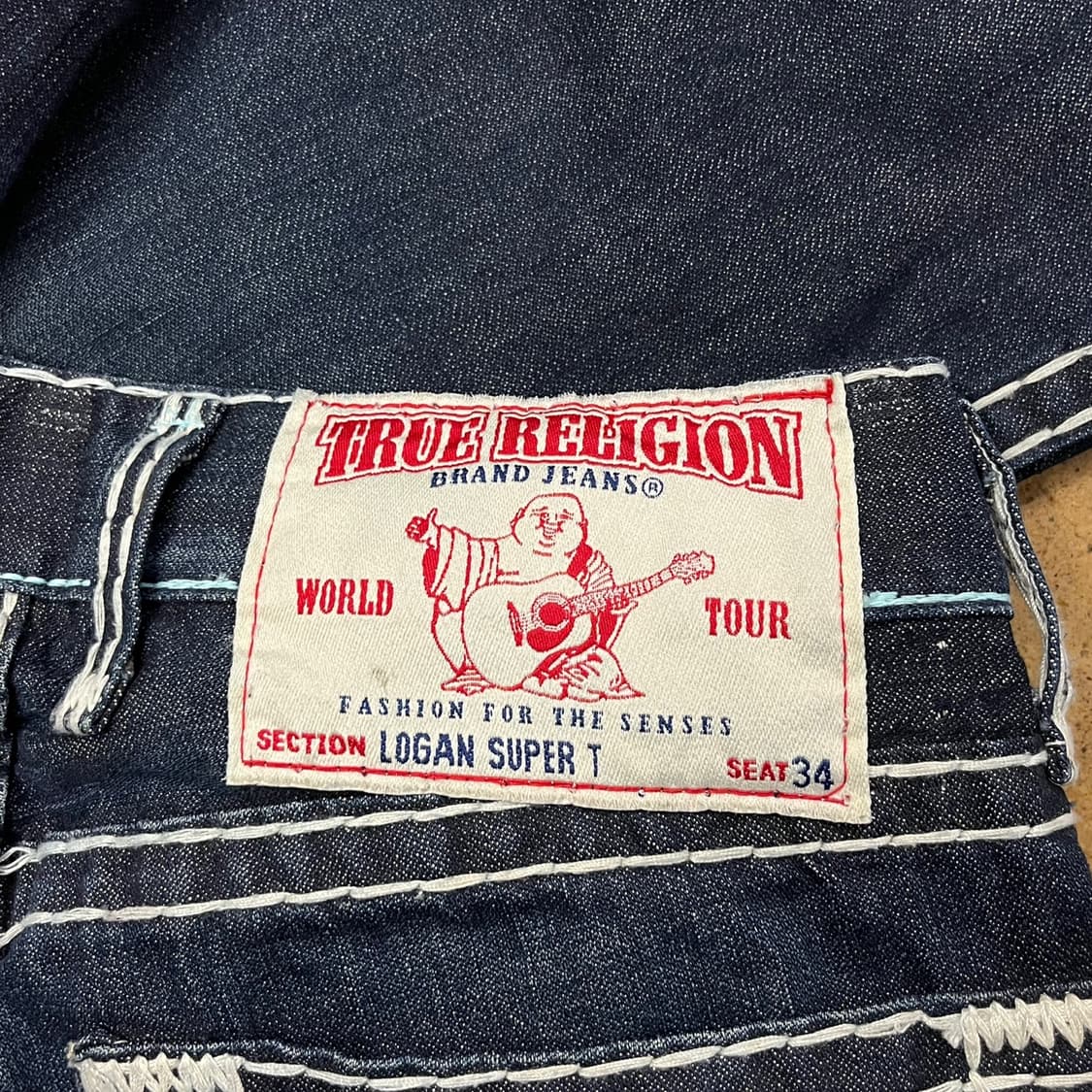 [정품/33] 트루릴리젼 스티치 데님 청바지 b16 상품이미지5