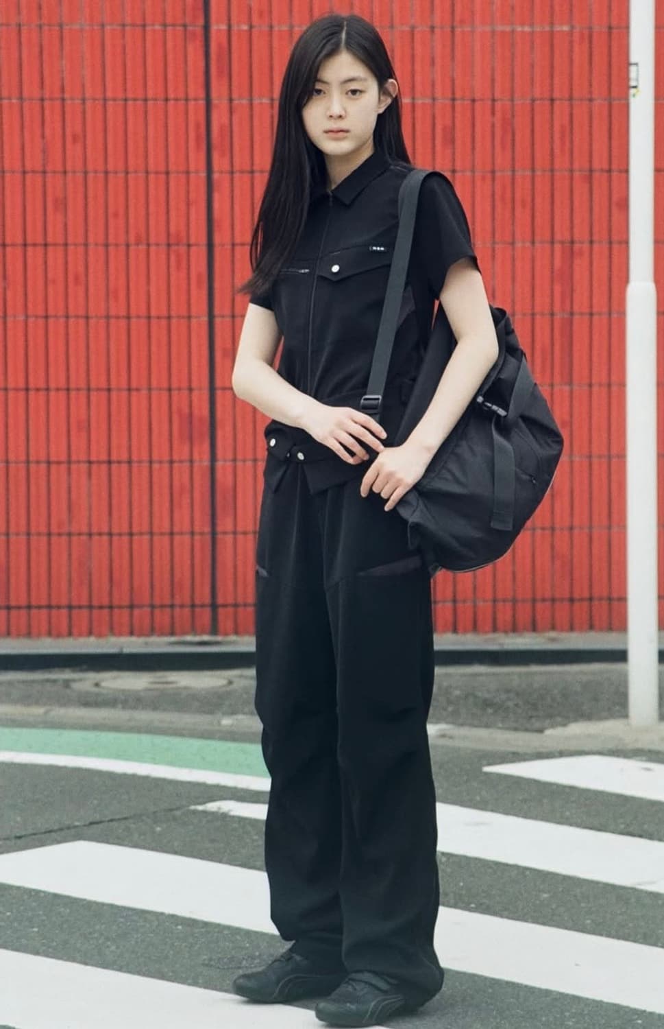 지초이 SS23 zip trousers (black) 상품이미지1