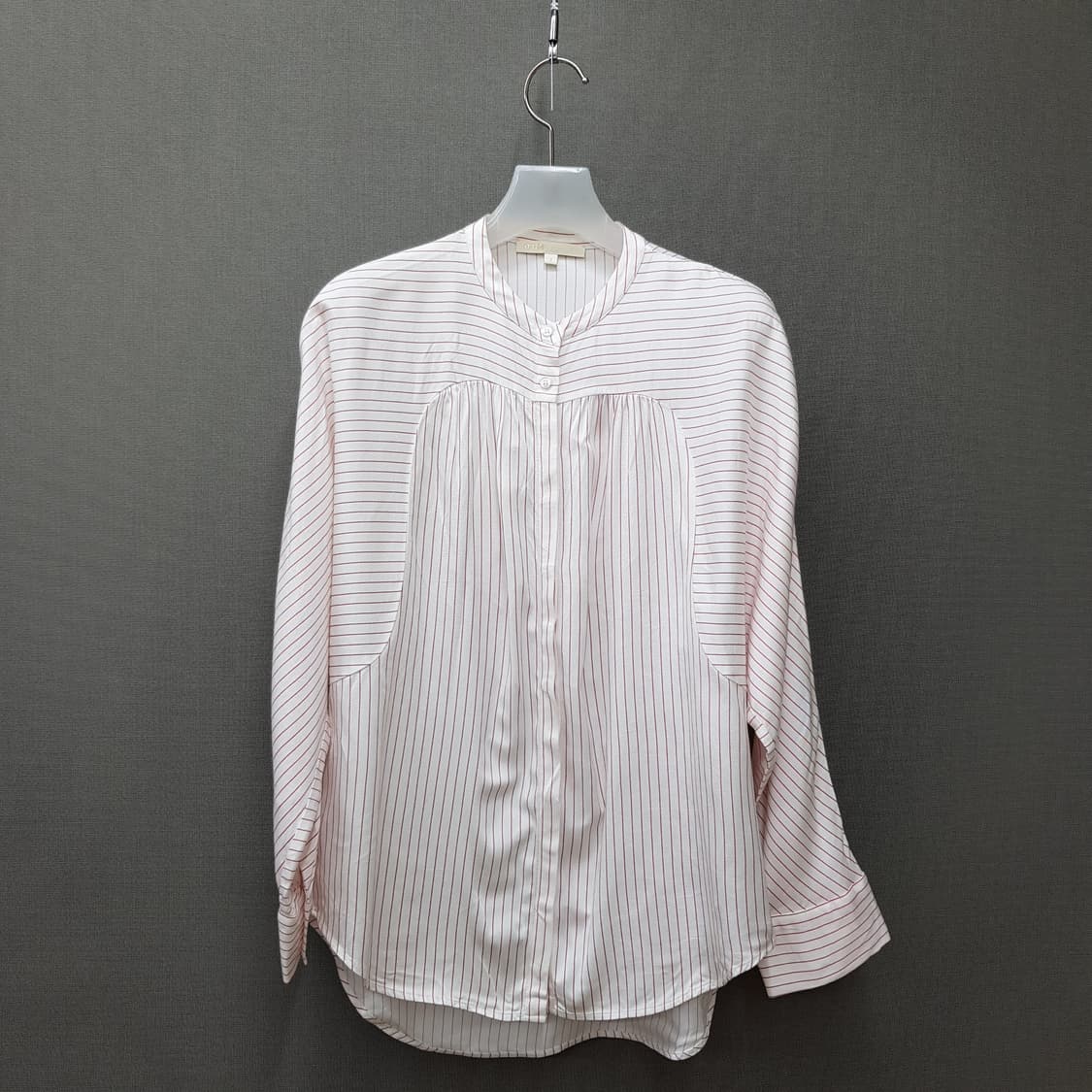 MAJE 마쥬  스트라이프 배색 셔링 블라우스 2사이즈 상품이미지1