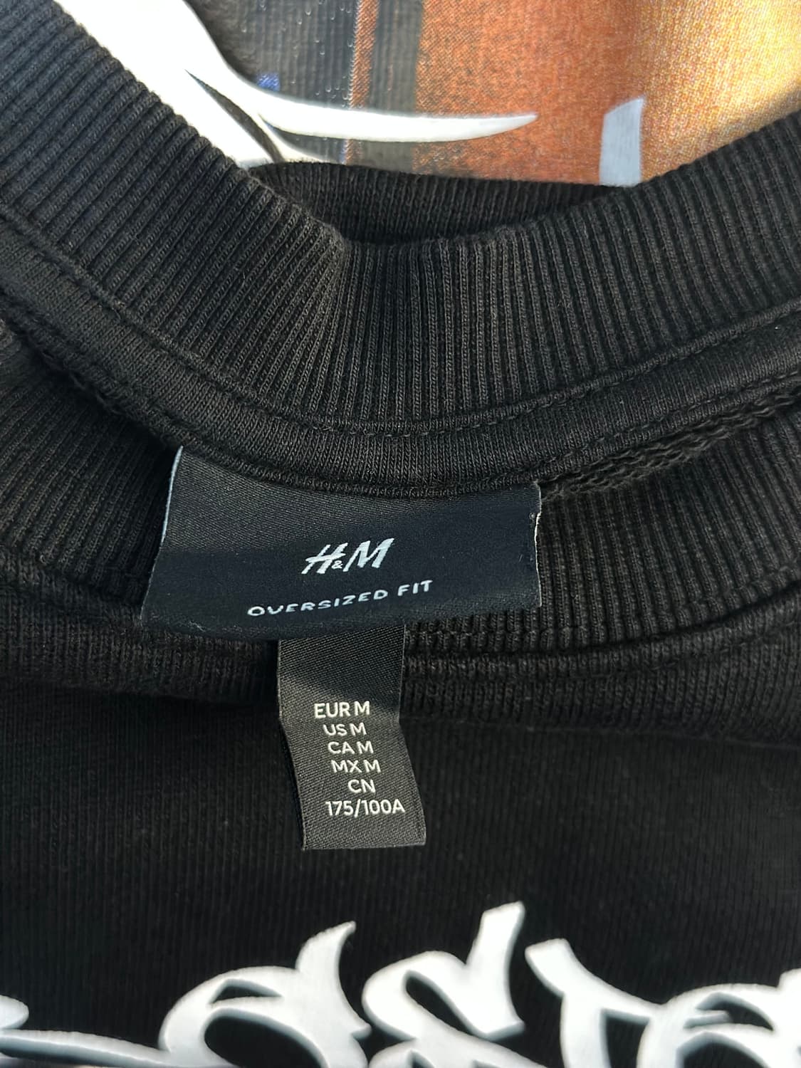 H&M 오버사이즈핏 맨투맨 M사이즈 상품이미지5