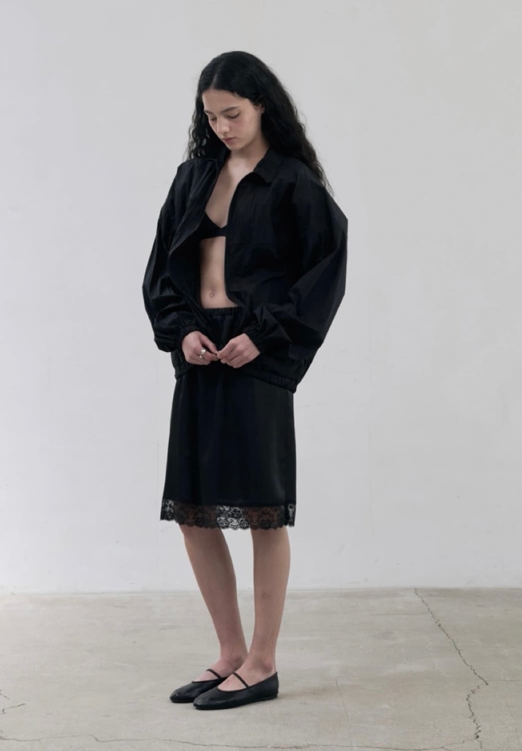 GBH SILKY LACE SKIRT 상품이미지1