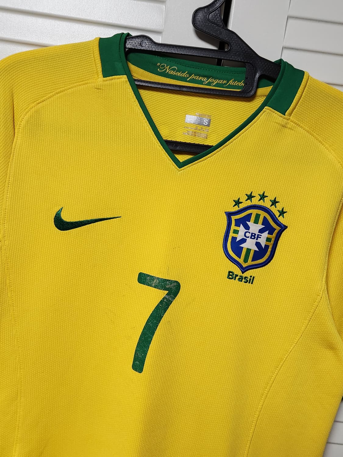 08-10 나이키 브라질 국대 트레이닝 축구 유니폼 반팔 카카 상품이미지2